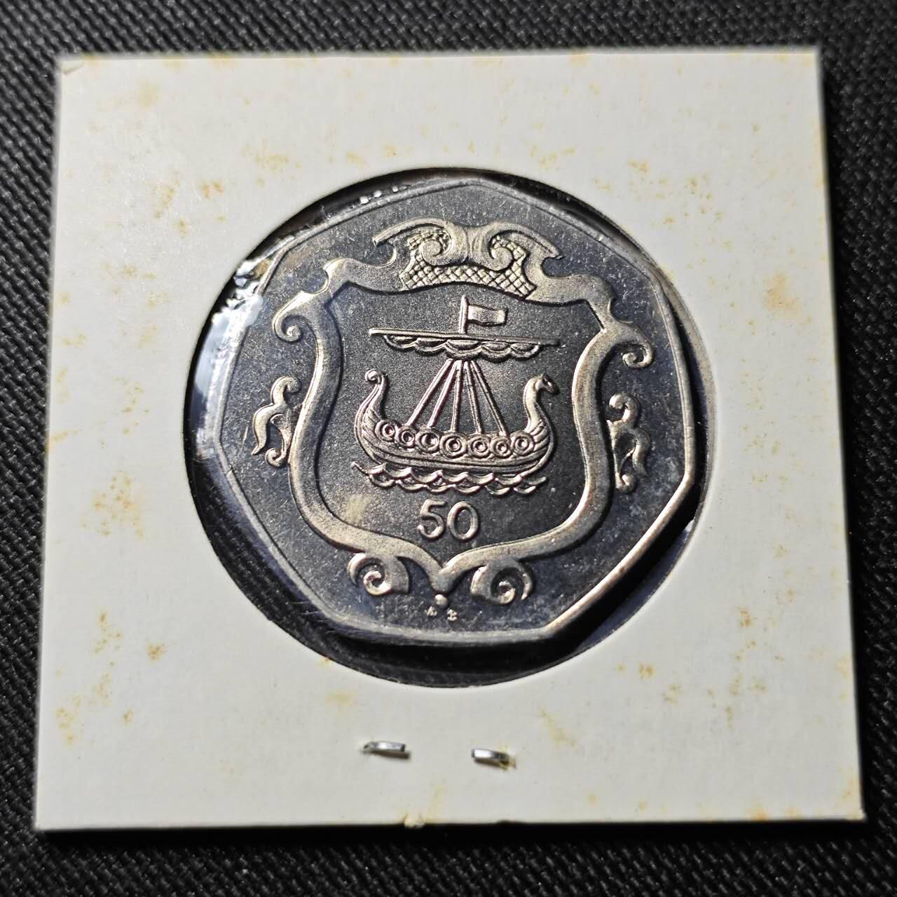 KK钱币收藏小铺   套币 批量/好品散币专场 2月预留时间 周末发货  1986马恩岛50便士 好品