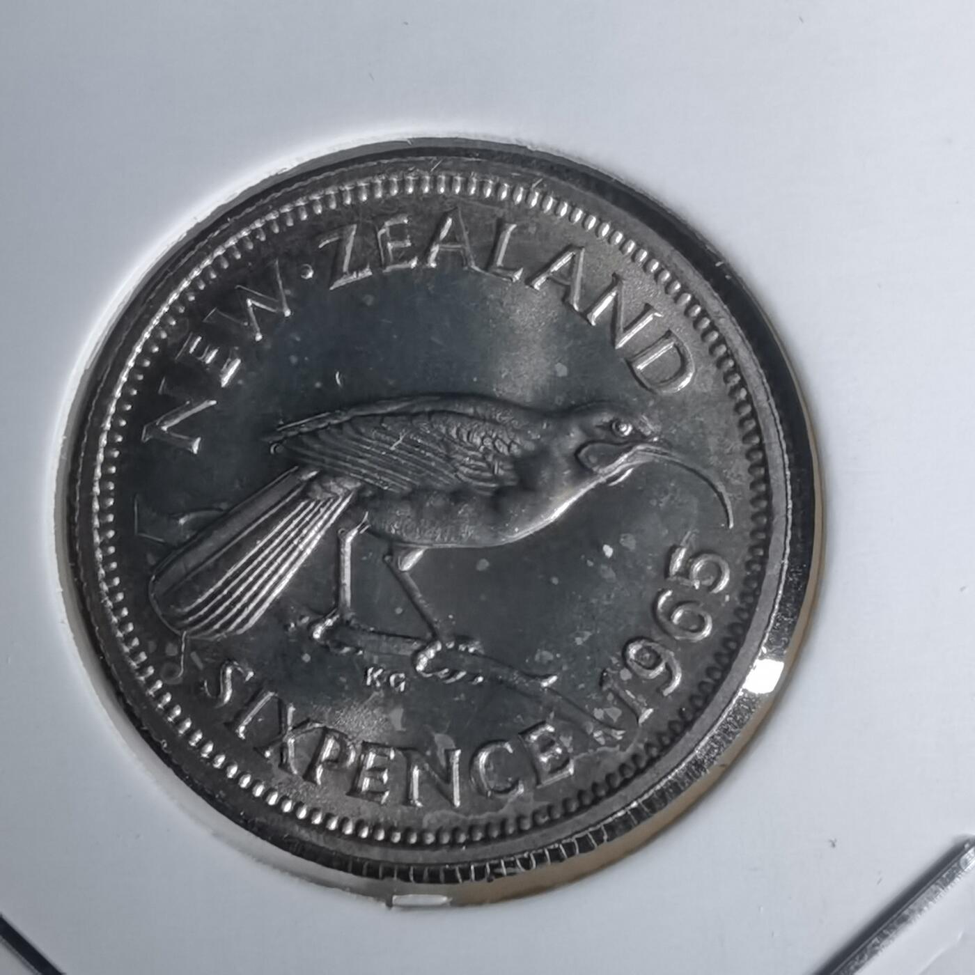 沼泽如烟--第1011场 新西兰1965年一先令