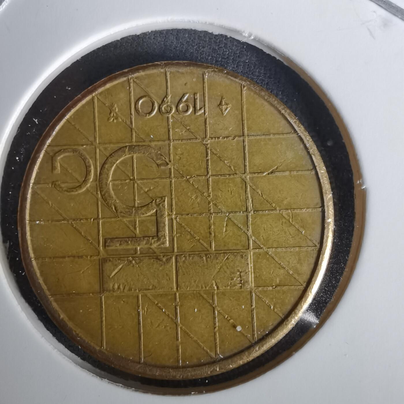 沼泽如烟--第1010场 荷兰1990年5盾