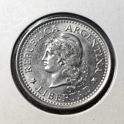 KK钱币收藏小铺   套币 批量/好品散币专场 2月预留时间 周末发货 -  1960阿根廷50分 好品