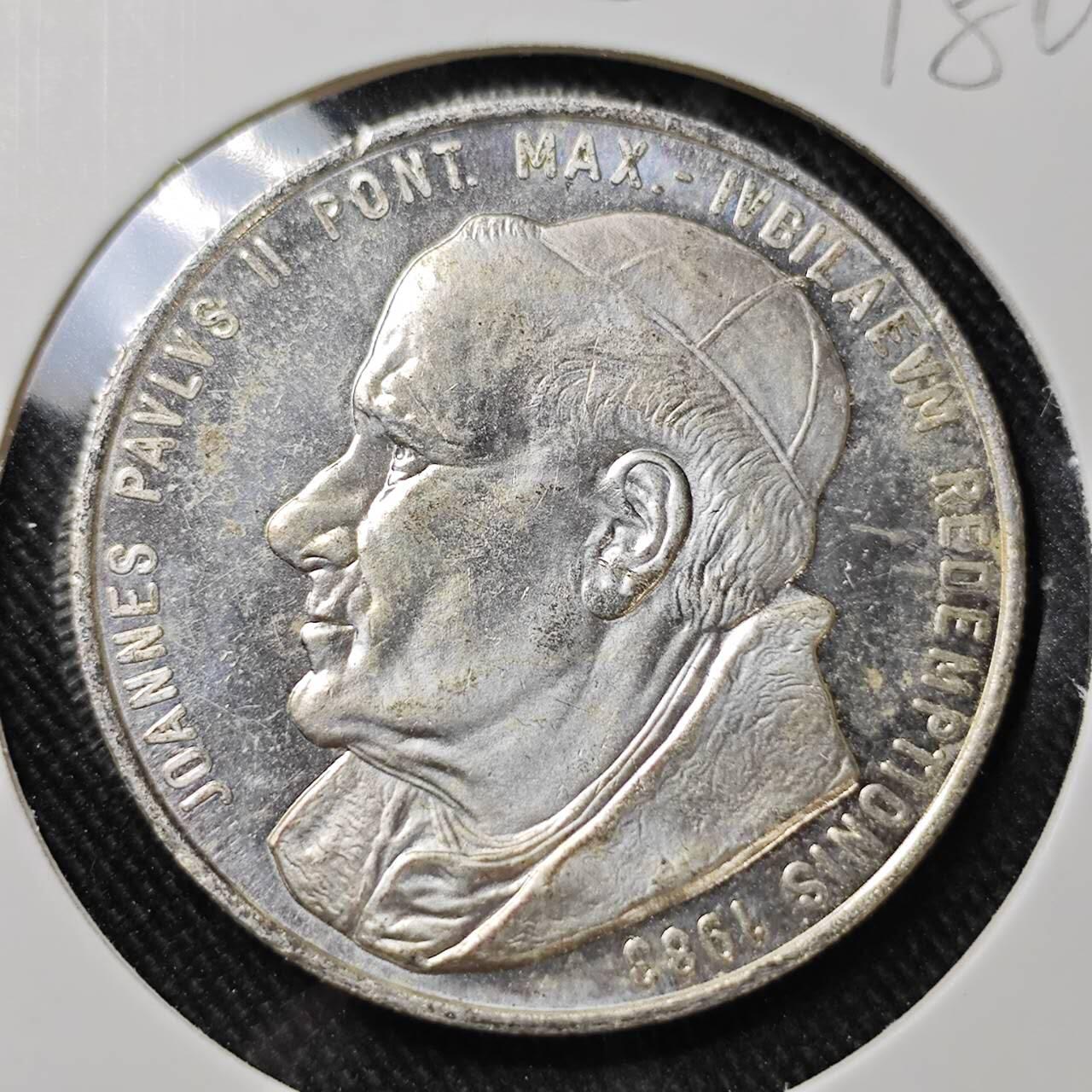 KK钱币收藏小铺   套币 批量/好品散币专场 2月预留时间 周末发货  梵蒂冈镀银铜章