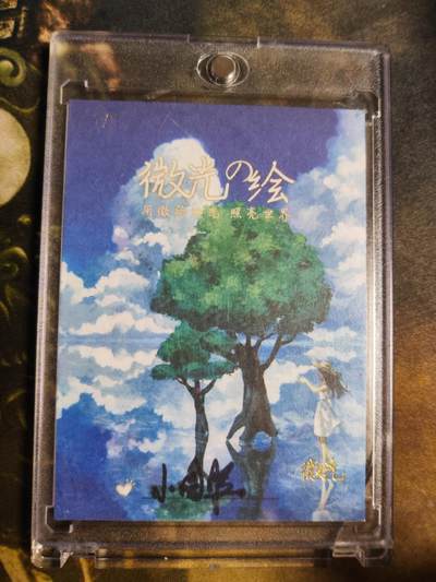 阳大大卡牌拍卖第103期（持续收拍品，周五晚上九点截拍，进群福利早知道） 【手绘卡】微光 绘 小圆脸 泳池辣妹