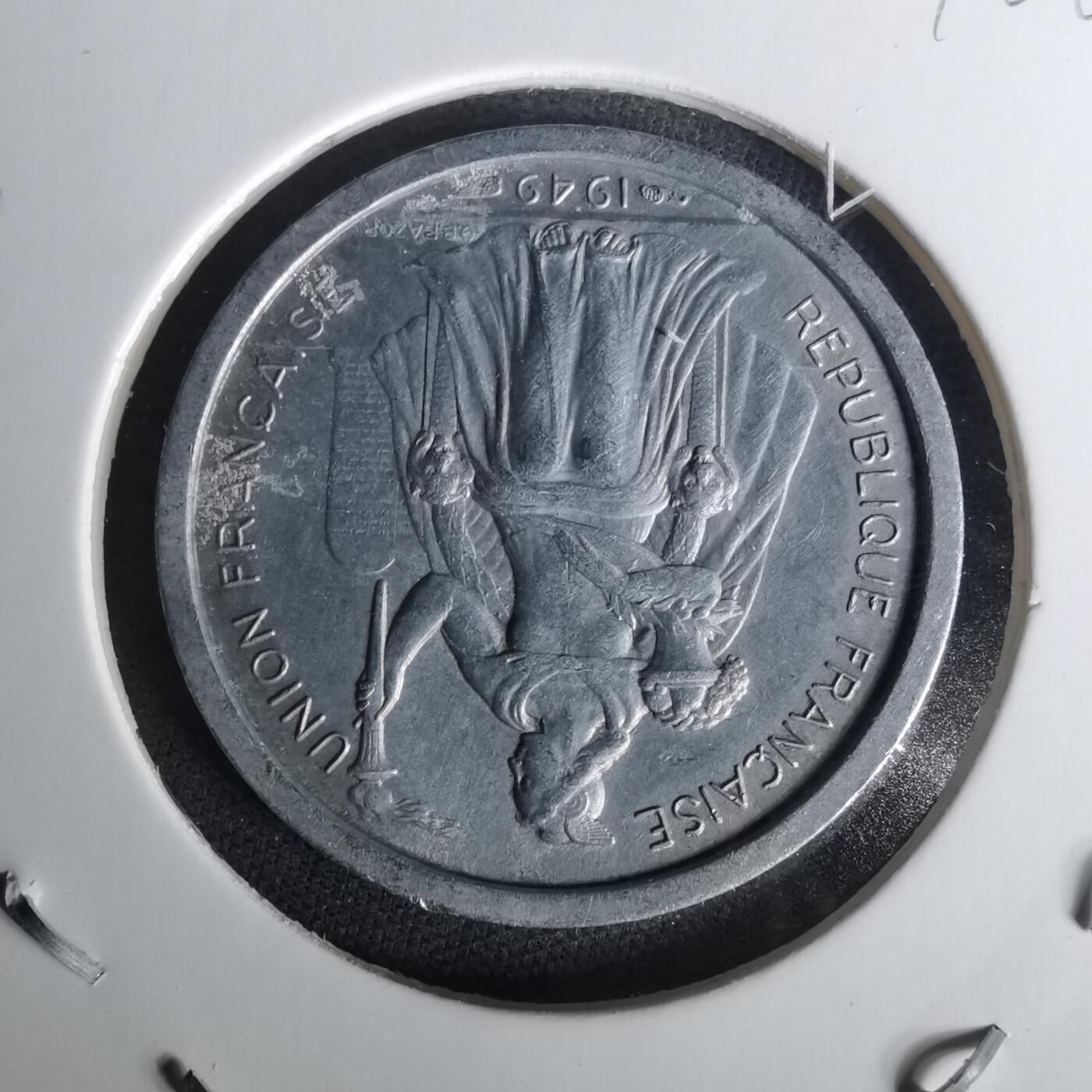 沼泽如烟--第1010场 法属新喀里多尼亚1949年2法郎