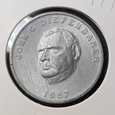 KK钱币收藏小铺   套币 批量/好品散币专场 2月预留时间 周末发货 - 1957加拿大纪念章 