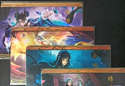 花开卡拍第61期（3月7号周六截拍，品控勿拍!!!拍品不寄存，运费5元（新疆需补运费差价或顺丰到付），自制卡难免瑕疵，可能存在轻微撞角爆边等出厂瑕疵，品控介意勿拍！） - 宁缺卡牌 艺术卡 王者荣耀四大美人小套彩闪