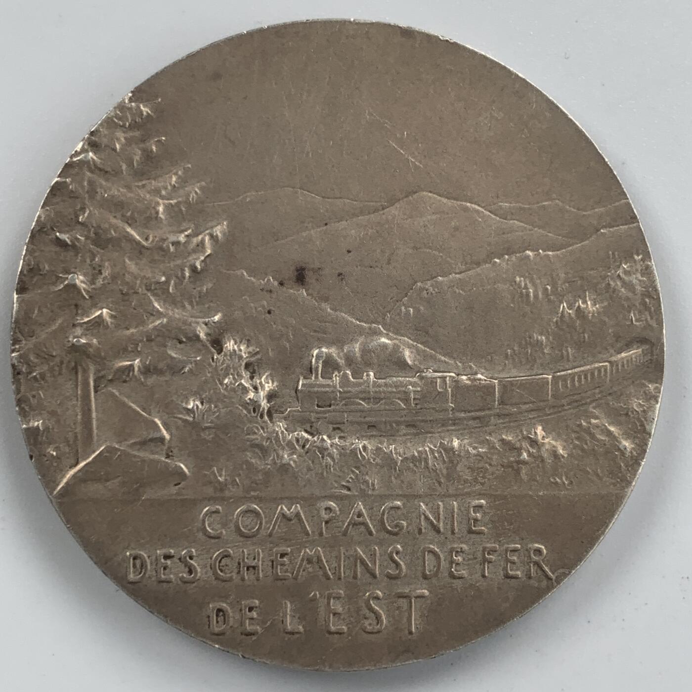 掌中浮雕-藏着的欧洲第053场 法国铁路公司银章，41.3mm，36.2g