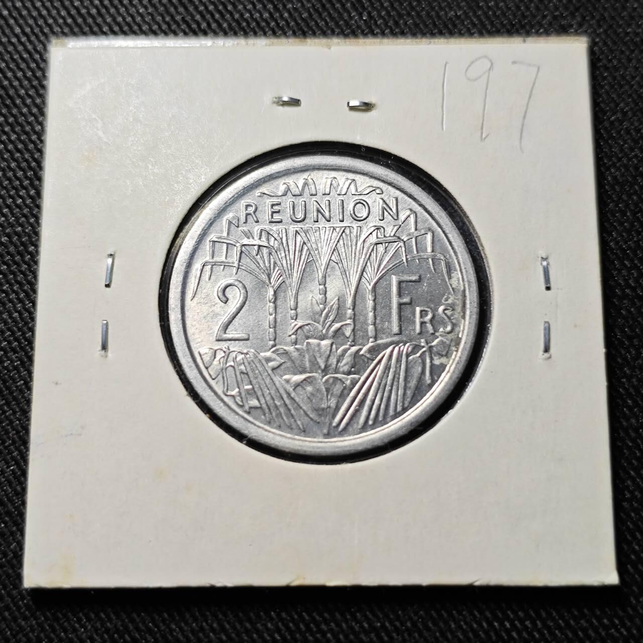 KK钱币收藏小铺   套币 批量/好品散币专场 2月预留时间 周末发货  1948法属留尼汪2法郎 好品