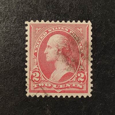 ↓君缘收藏753期☞钱币邮品↓无佣金、可寄存、满30元包邮  - 美国古典邮票，1898年美国第1任总统乔治·华盛顿邮票