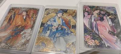 秋原瞳的小店第三十七期（春，荷尔蒙的气息扑鼻而来的季节） - 卡游三国漆彩艺术家一套3张