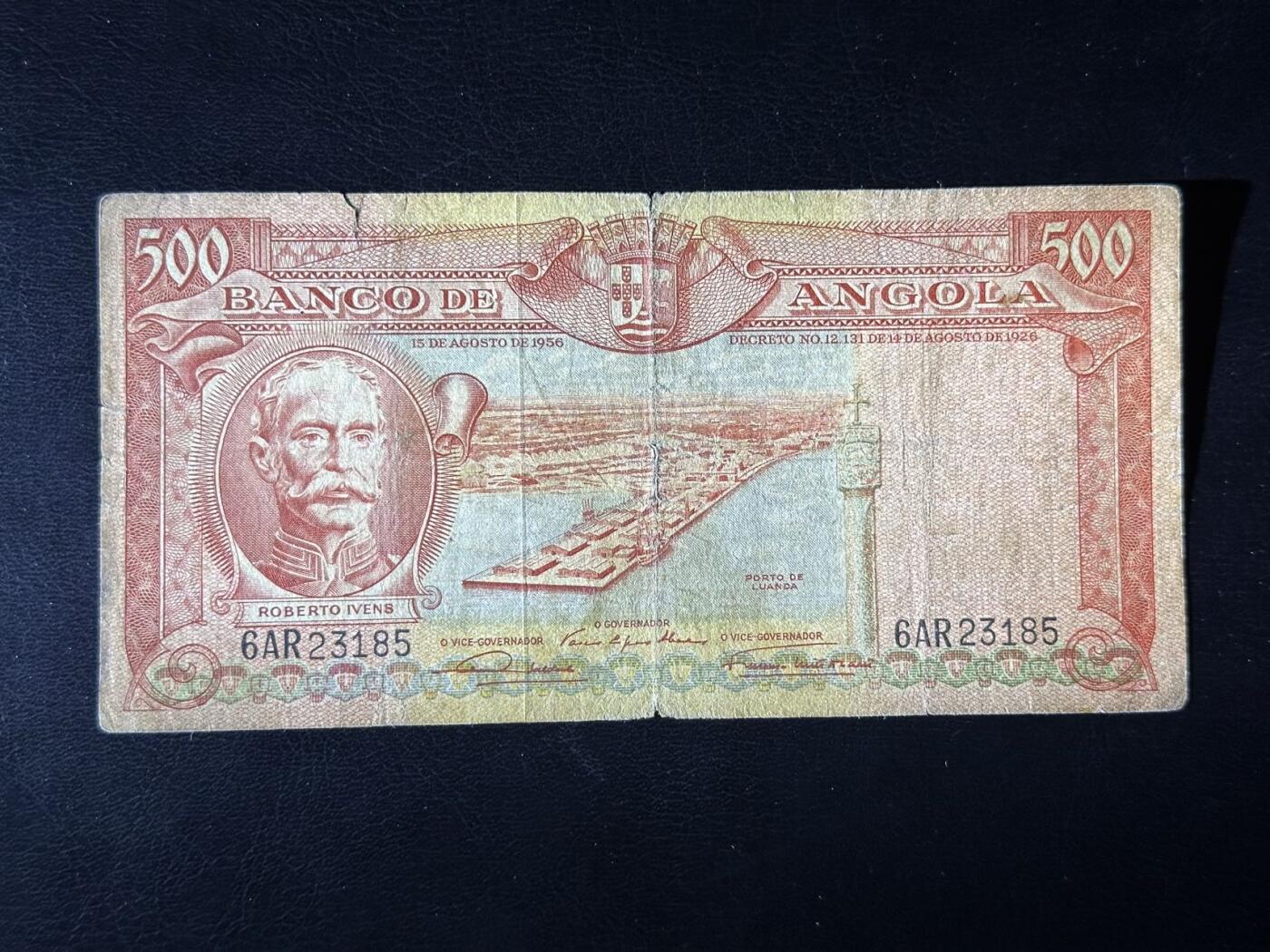 丙午马年开年第三场（大更新） 安哥拉1956年版本，葡萄牙探险家头像，稀有品种！流通中品。号码无47！eBay价格1000+