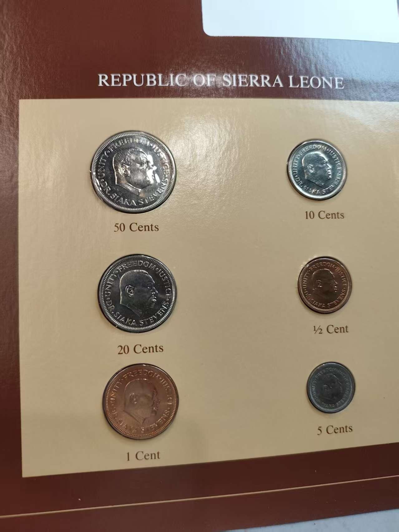 G&W世界散币，银币处理专场（第45场） 富兰克林-塞拉利昂6枚套