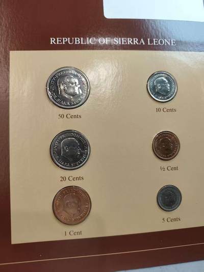 G&W世界散币，银币处理专场（第45场） - 富兰克林-塞拉利昂6枚套
