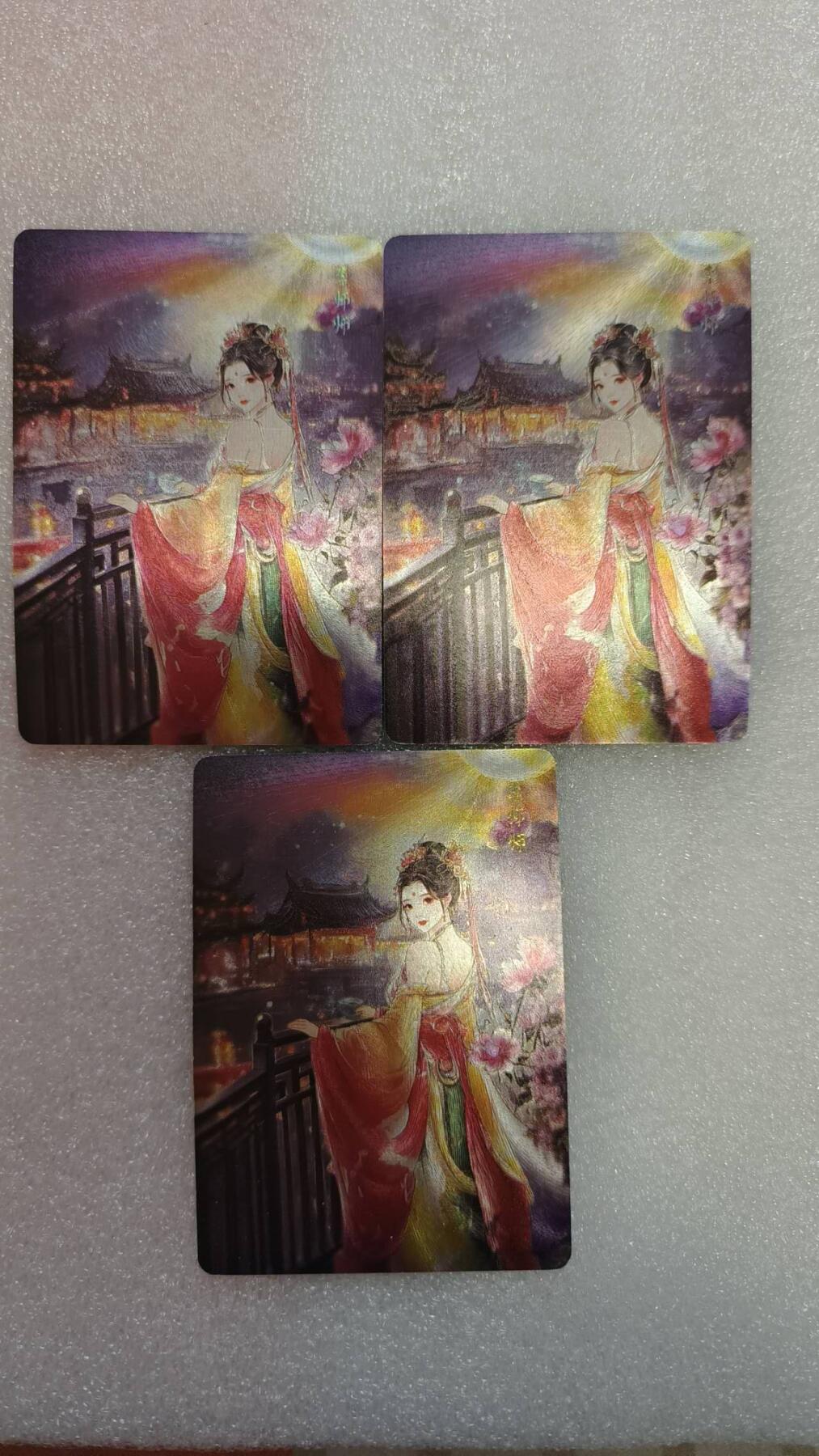 满赠PR！！龙虎卡牌-七七场（满200元包邮，无佣金，每周六结拍，欢迎送拍） 粗闪3张 百相豪杰传 - 李师师 三宫