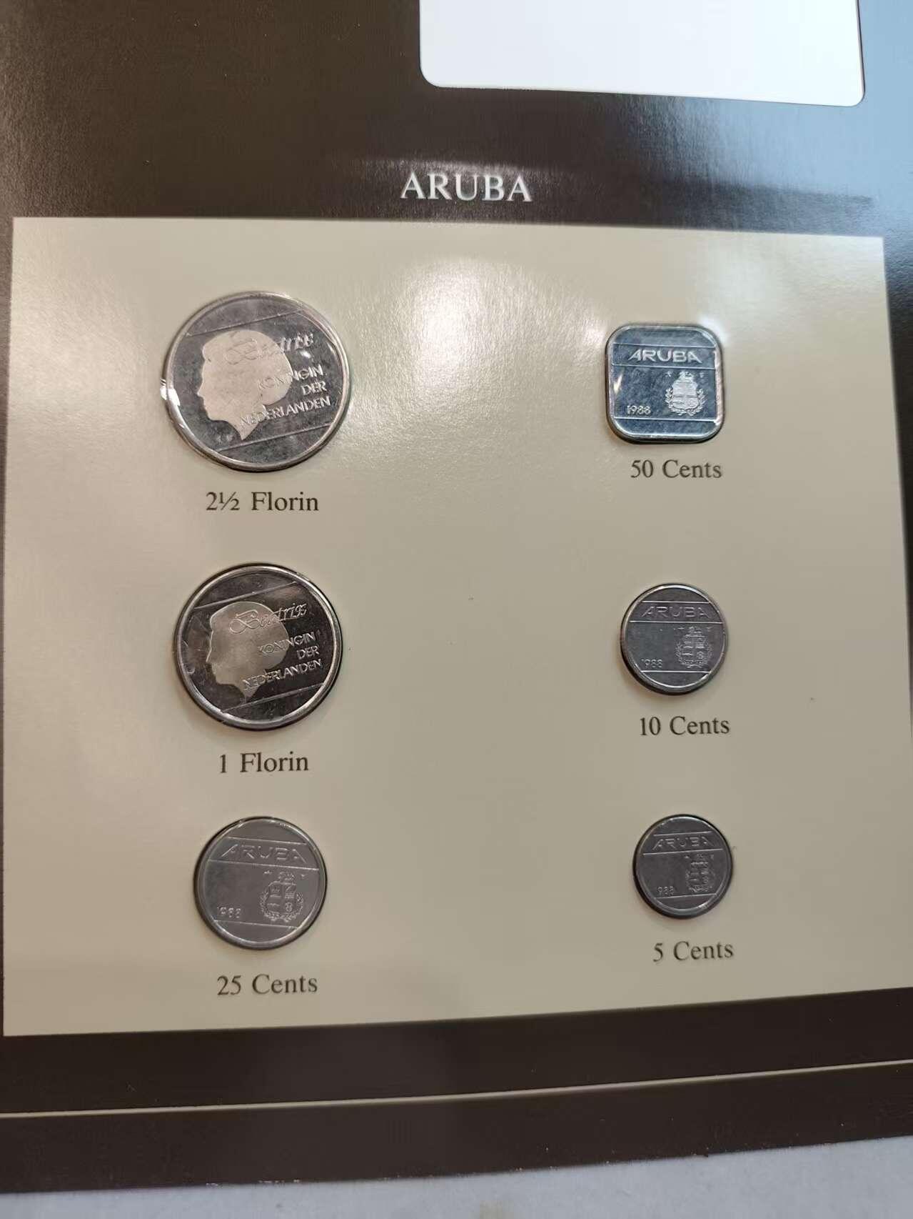 G&W世界散币，银币处理专场（第45场） 富兰克林-阿鲁巴6枚套