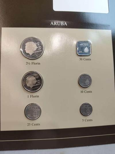 G&W世界散币，银币处理专场（第45场） - 富兰克林-阿鲁巴6枚套