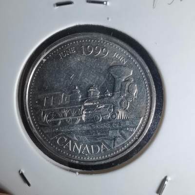 沼泽如烟--第1012场 - 加拿大1999年25分纪念币