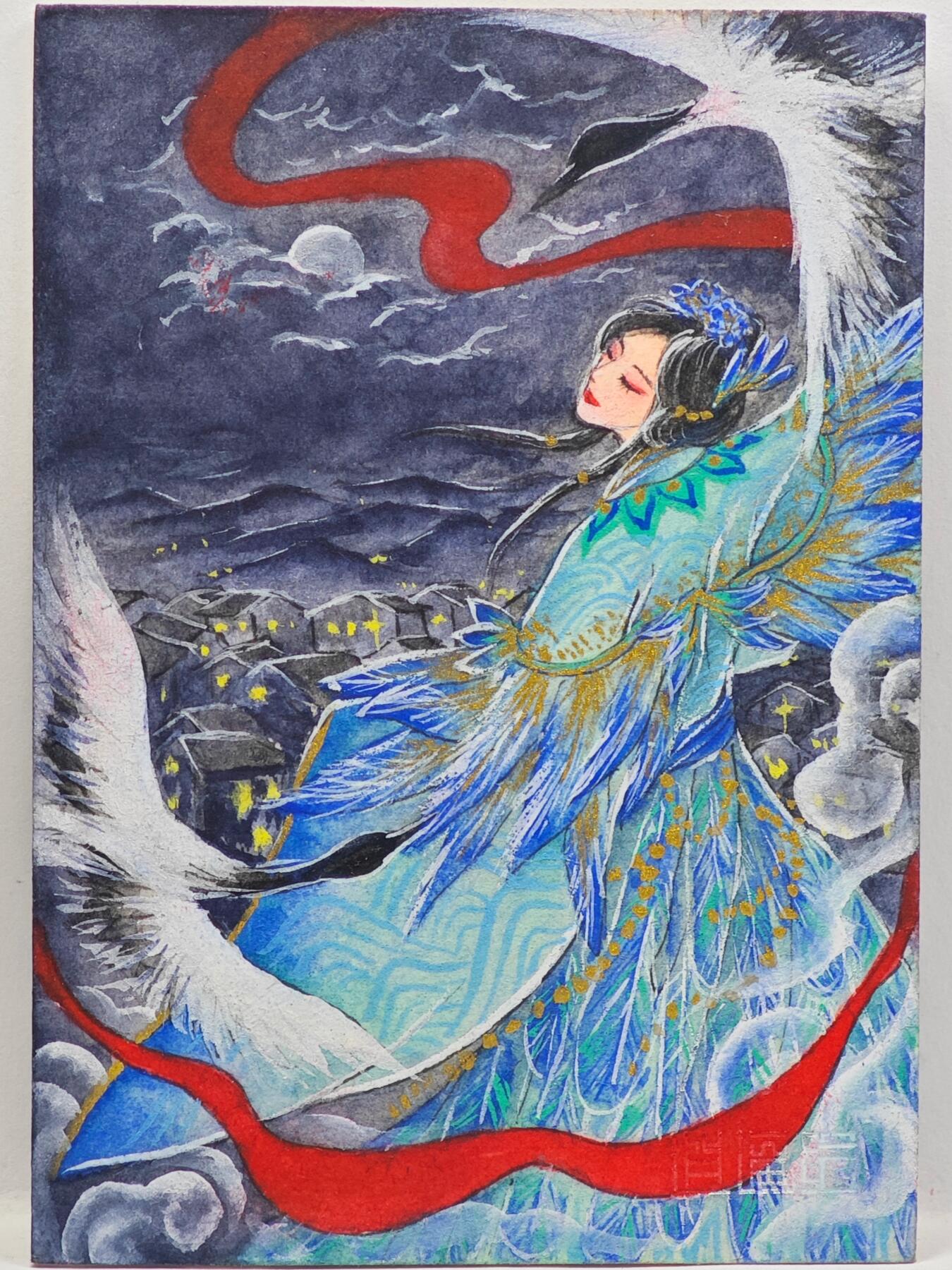 白泽拍卖卡牌手绘专场第33期（去岁千般皆如愿 今年万事定称心） 2025 逍遥绘手绘卡 轮起  Tina亲签