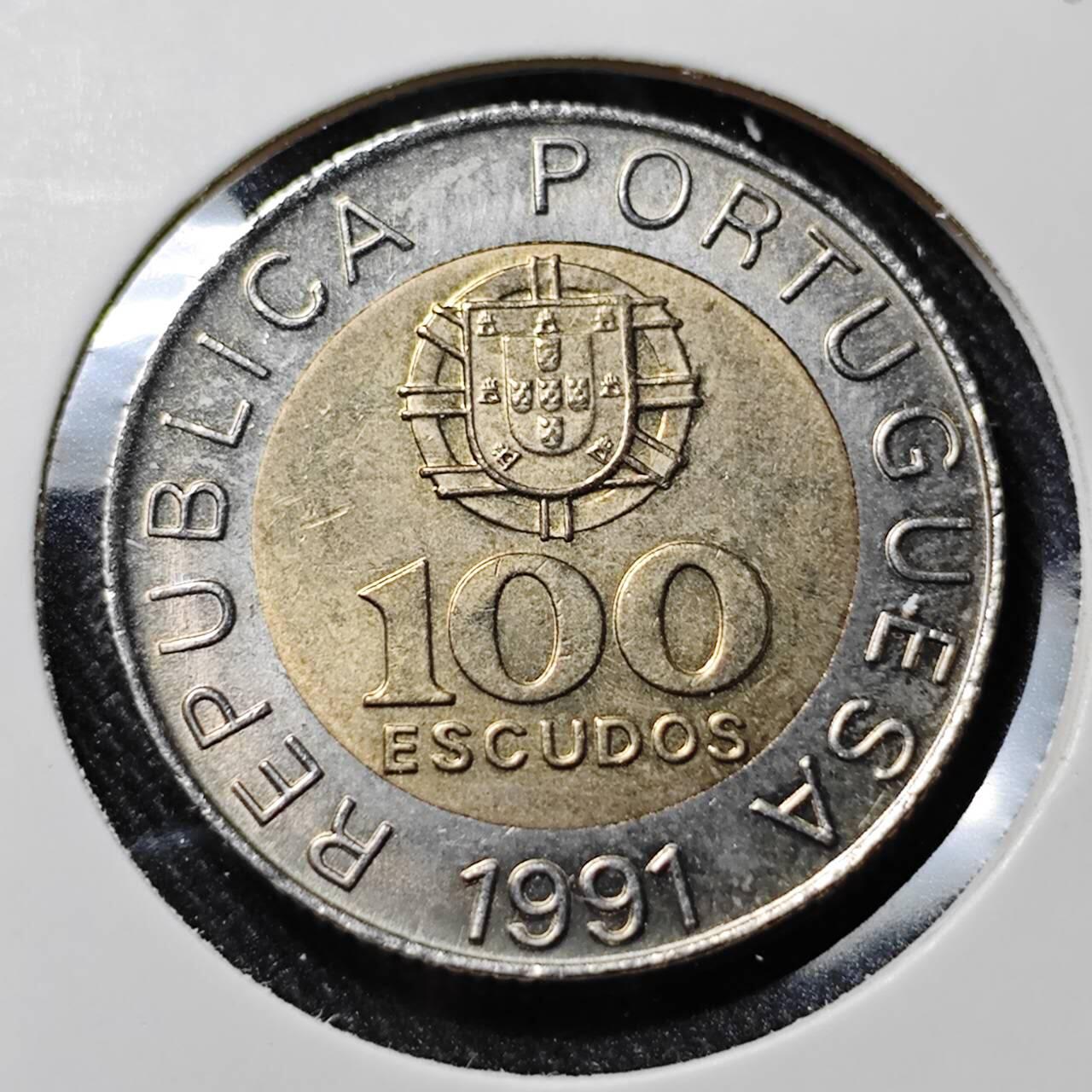 KK钱币收藏小铺   套币 批量/好品散币专场 2月预留时间 周末发货  1981葡萄牙100埃斯库多双色币