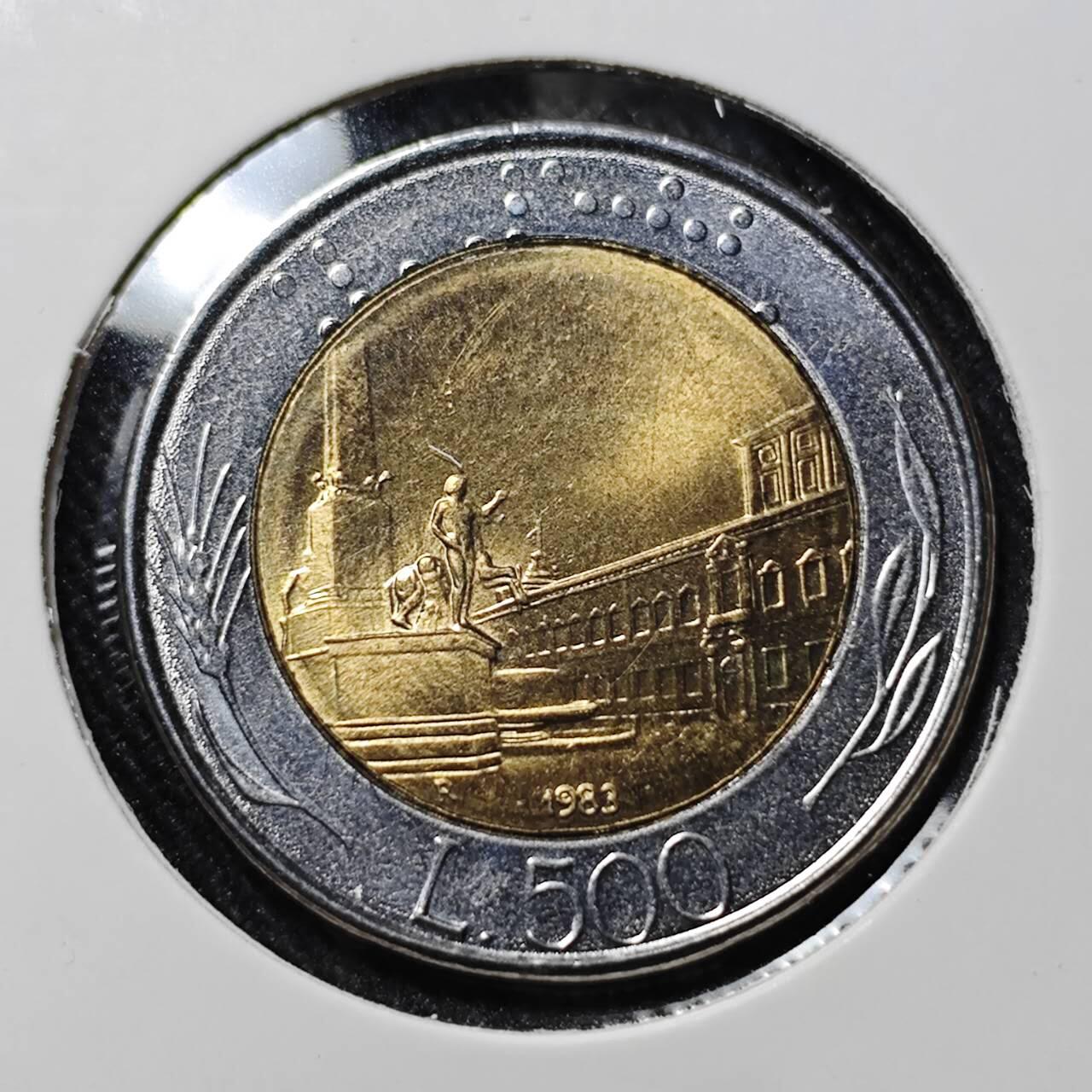 KK钱币收藏小铺   套币 批量/好品散币专场 2月预留时间 周末发货  意大利500里拉双色币 好品