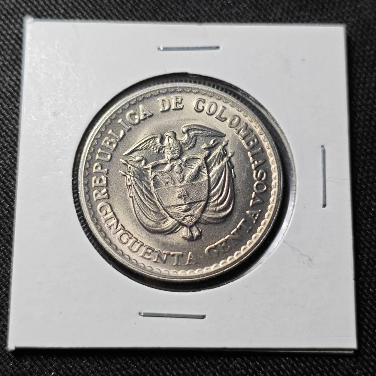 KK钱币收藏小铺   套币 批量/好品散币专场 2月预留时间 周末发货  1965哥伦比亚50分 好品