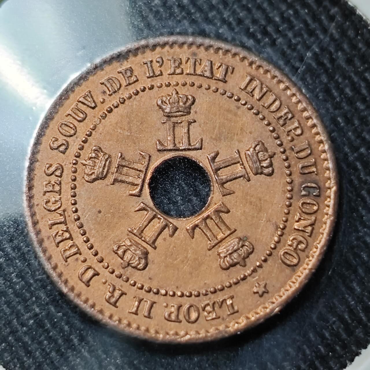 KK钱币收藏小铺   套币 批量/好品散币专场 2月预留时间 周末发货 1888比属刚果1分铜币 