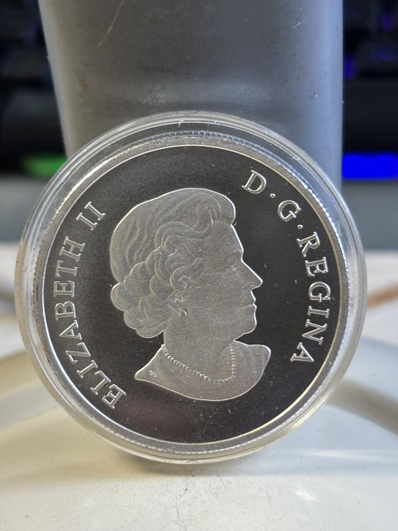 第192期拍卖 加拿大2014年100换100加元系列白头鹰1盎司银币，9999银，发行50000枚