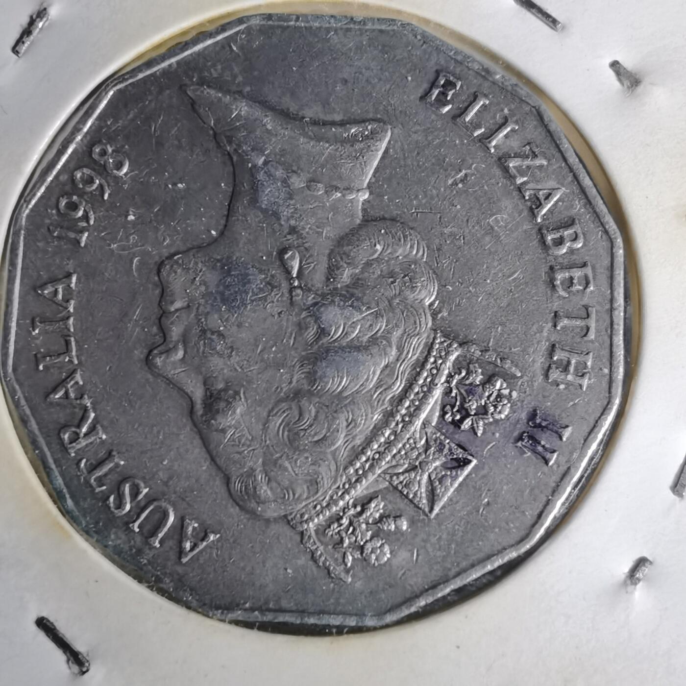 沼泽如烟--第1012场 澳大利亚1998年50分纪念币