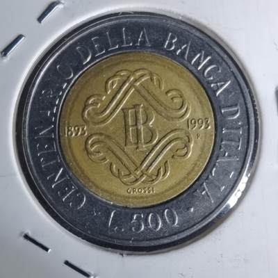 沼泽如烟--第1012场 - 意大利1993年500里拉纪念币