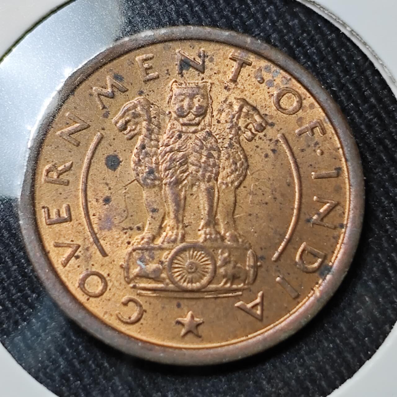 KK钱币收藏小铺   套币 批量/好品散币专场 2月预留时间 周末发货  1952印度小马铜币