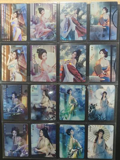 天玑星卡拍第176期《3.5周四截拍》持续收拍收评中 满赠卡需备注 燎原卡牌红颜录1~15弹大全套，金彩彩闪112个人物远景+近景共224张