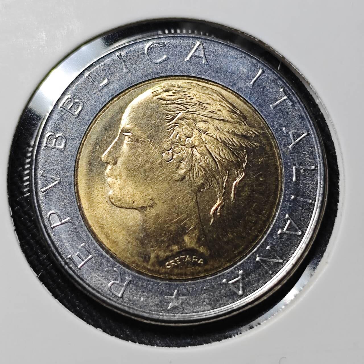 KK钱币收藏小铺   套币 批量/好品散币专场 2月预留时间 周末发货  意大利500里拉双色币 好品