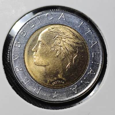 KK钱币收藏小铺   套币 批量/好品散币专场 2月预留时间 周末发货 -  意大利500里拉双色币 好品