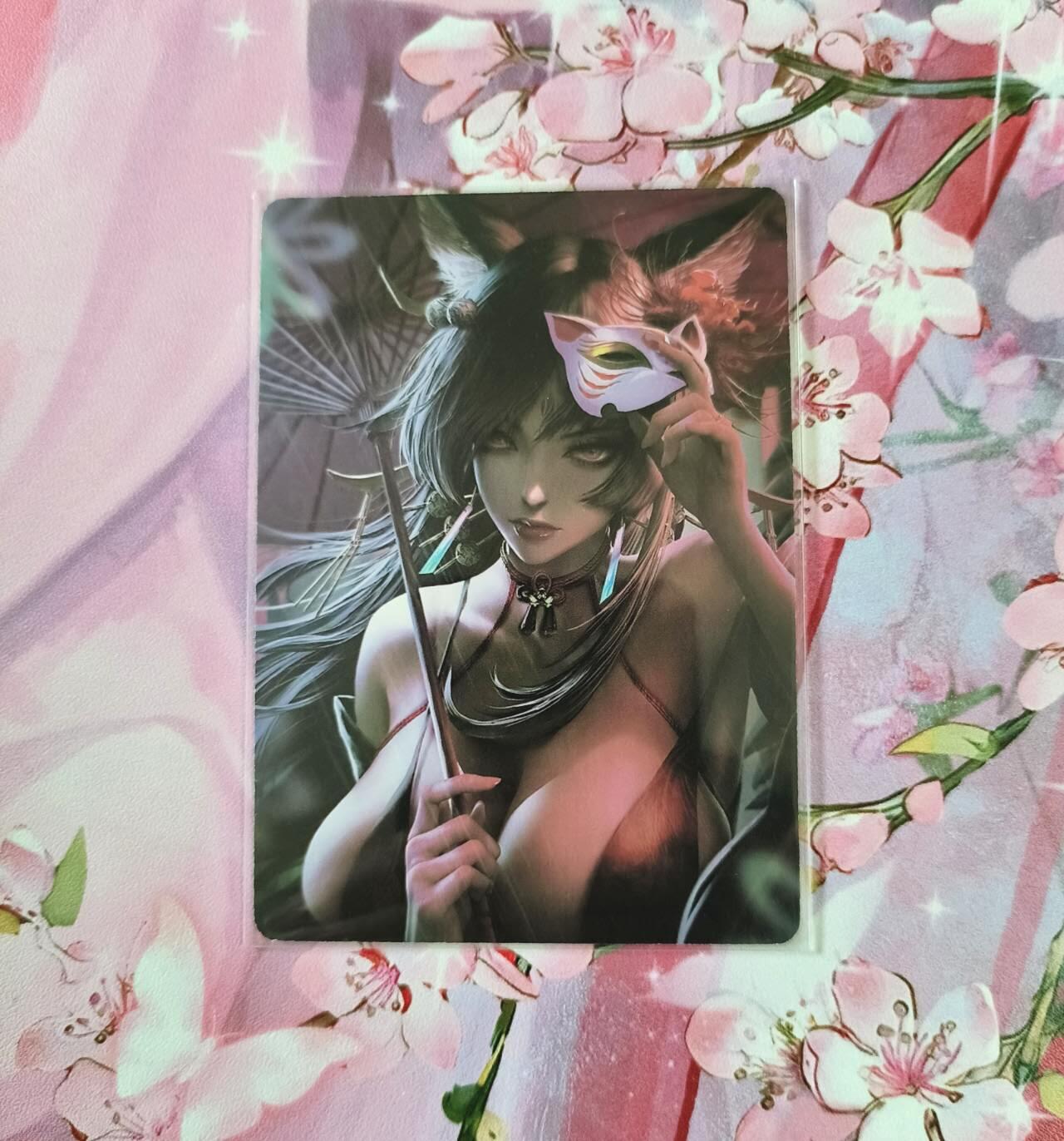 满赠PR！！龙虎卡牌-七七场（满200元包邮，无佣金，每周六结拍，欢迎送拍） 磨砂彩闪 满赠卡 绝美狐妖