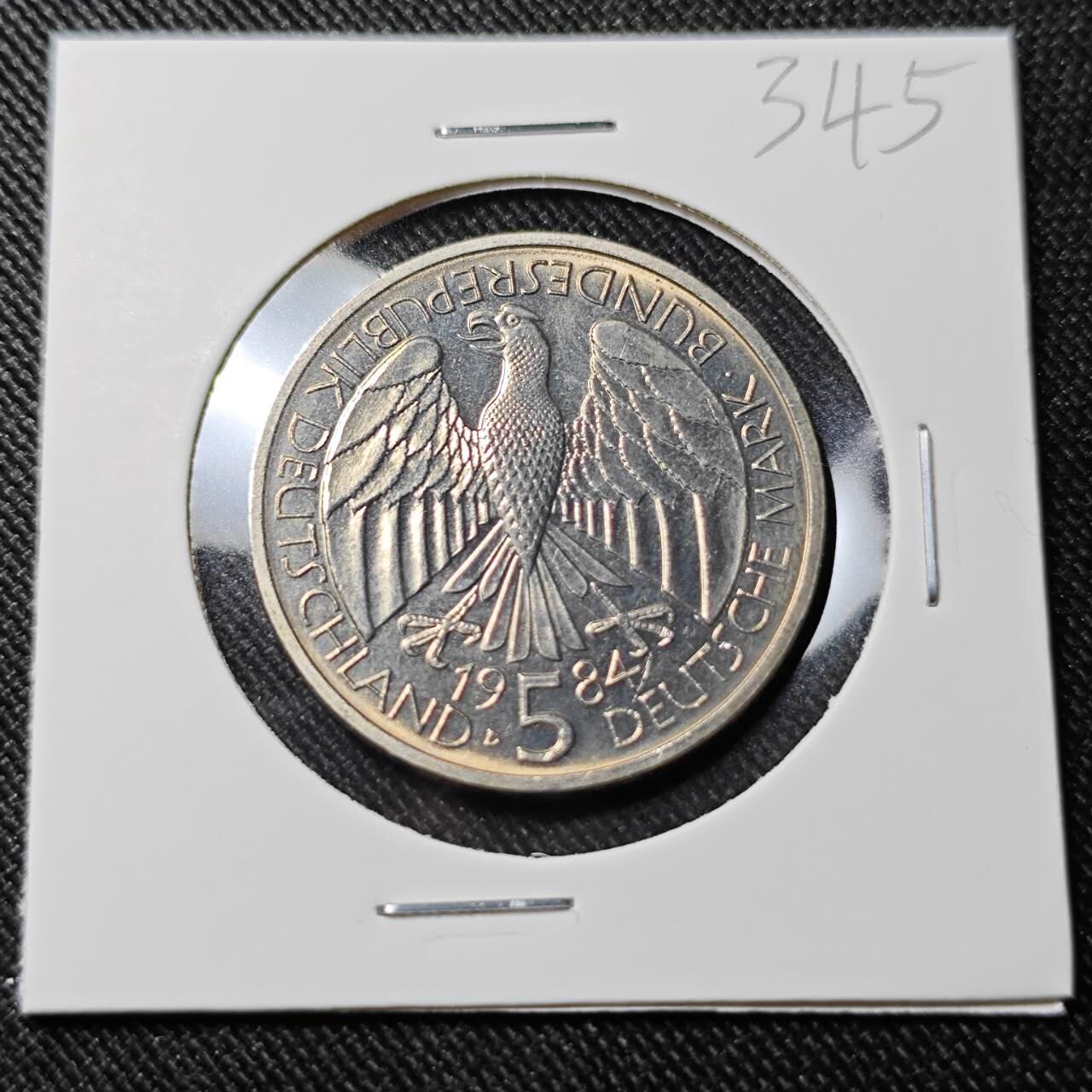 KK钱币收藏小铺   套币 批量/好品散币专场 2月预留时间 周末发货  1984德国5马克纪念币