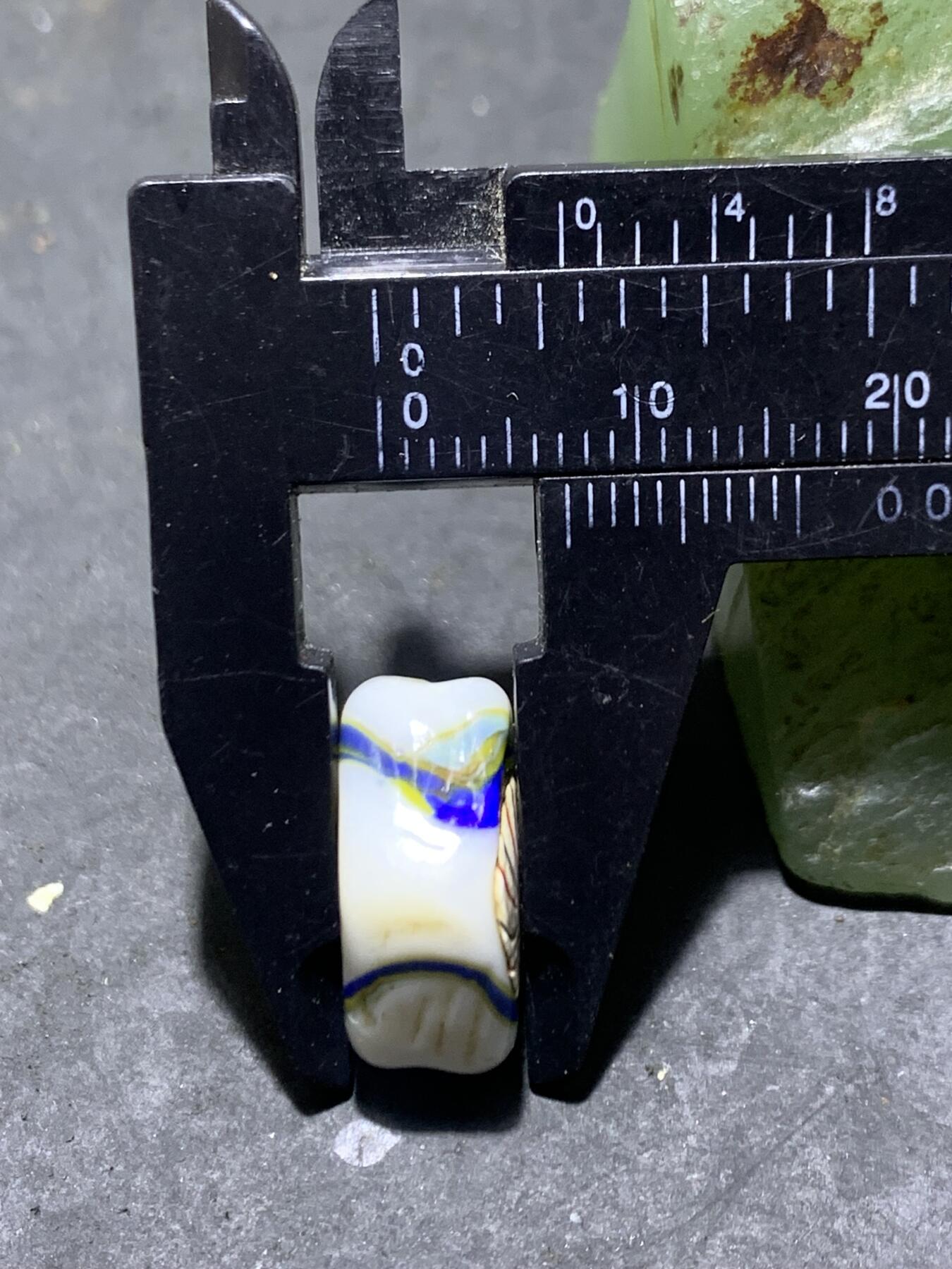 西亚古法手做恶魔之眼，人面琉璃珠一颗，