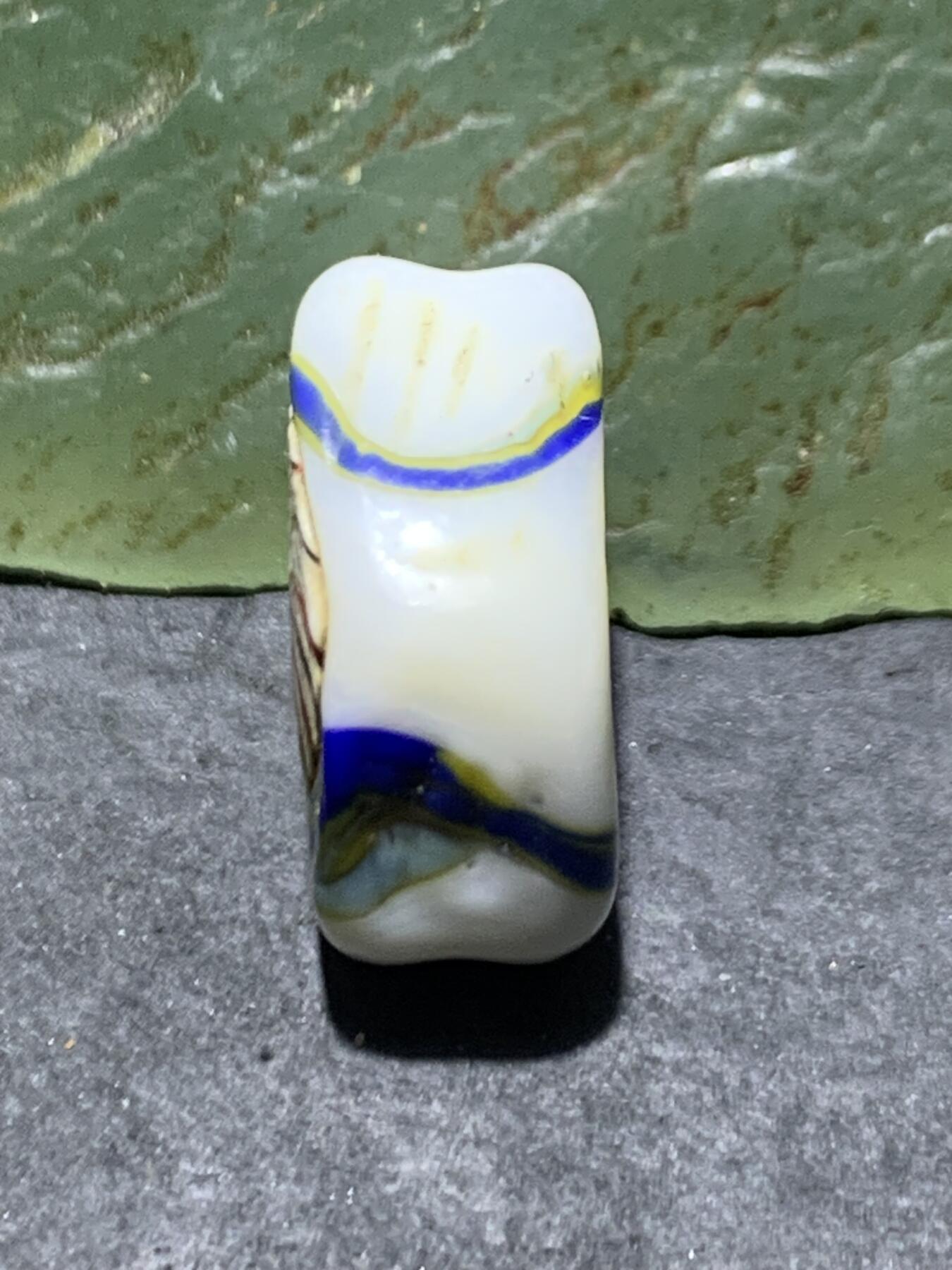 西亚古法手做恶魔之眼，人面琉璃珠一颗，