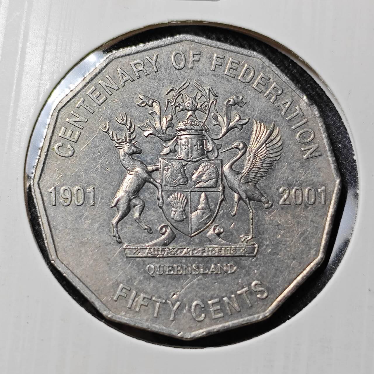 KK钱币收藏小铺   套币 批量/好品散币专场 2月预留时间 周末发货   澳大利亚50分纪念币