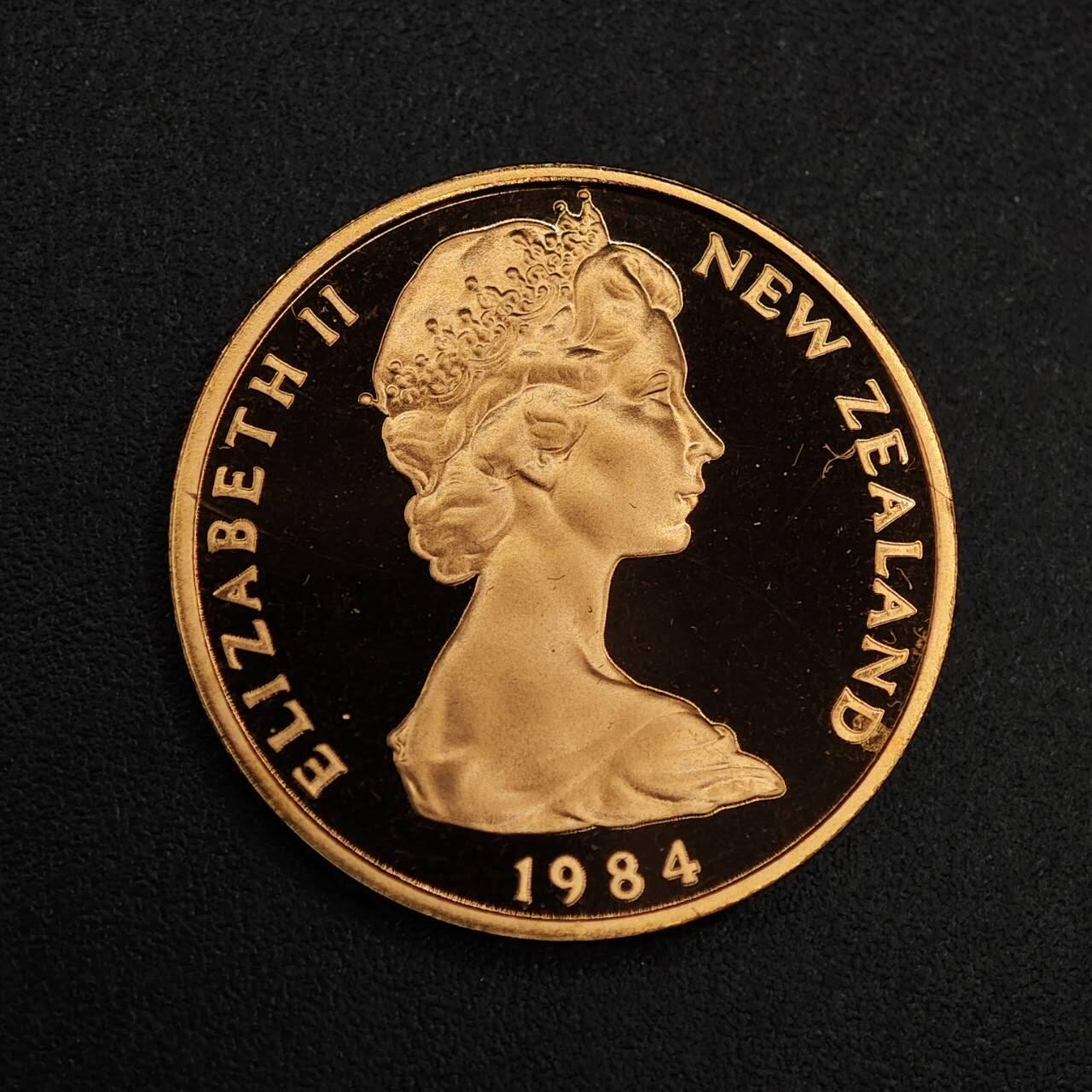 【淘币小摊】实时拍第八百七十六拍   散币场    每周一统一发货 新西兰1984年2分精制铜币