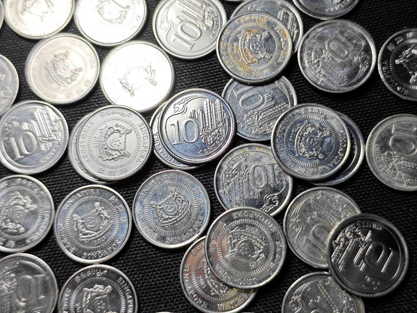 KK钱币收藏小铺   套币 批量/好品散币专场 2月预留时间 周末发货  新加坡20分一组85枚 面值17新加坡元