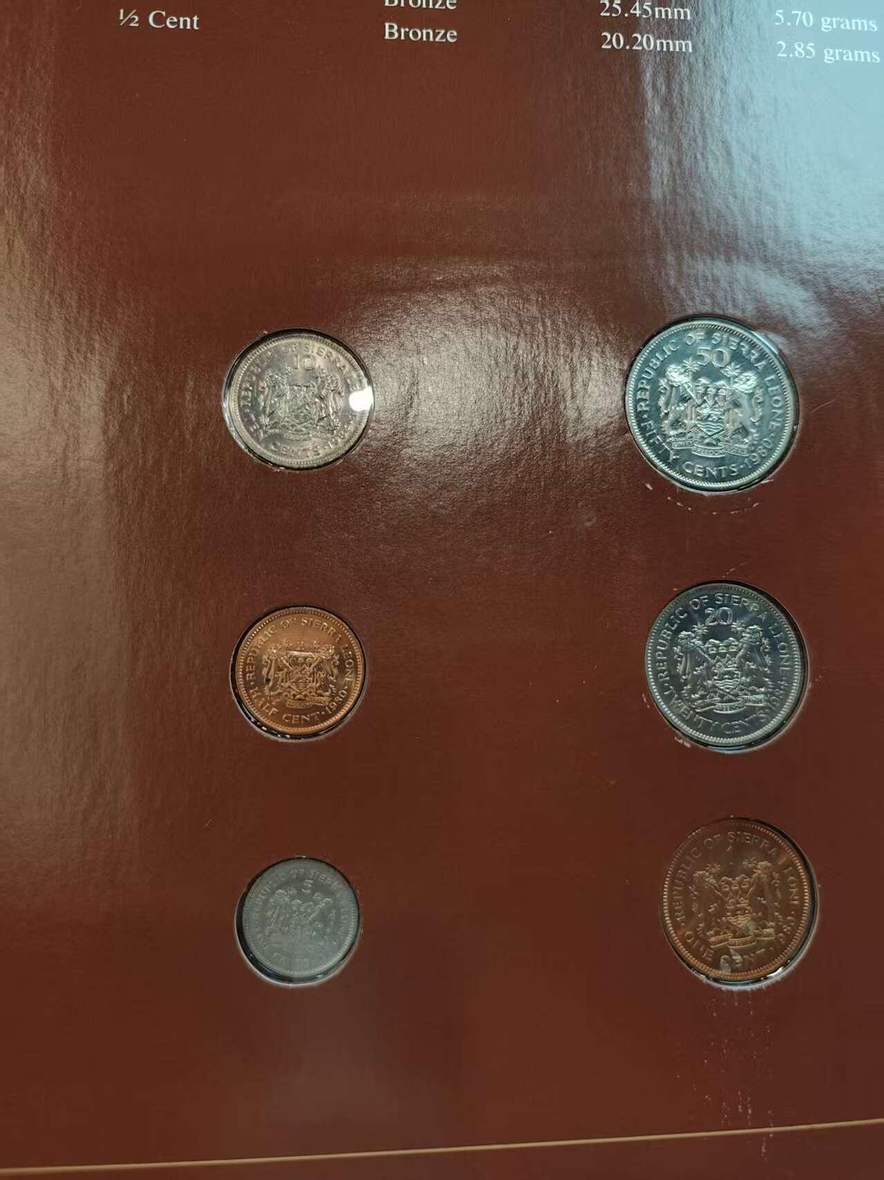 G&W世界散币，银币处理专场（第45场） 富兰克林-塞拉利昂6枚套