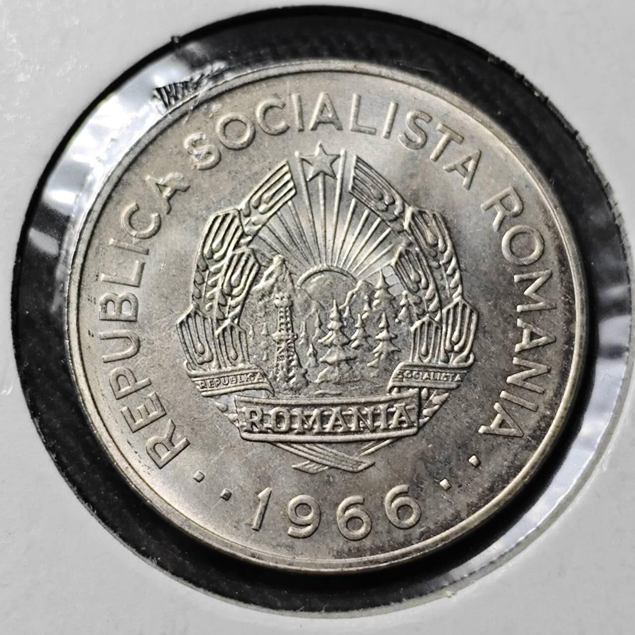 KK钱币收藏小铺   套币 批量/好品散币专场 2月预留时间 周末发货  1966罗马尼亚1列伊 好品