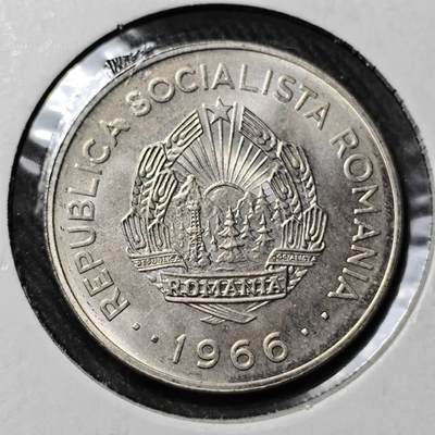KK钱币收藏小铺   套币 批量/好品散币专场 2月预留时间 周末发货 -  1966罗马尼亚1列伊 好品