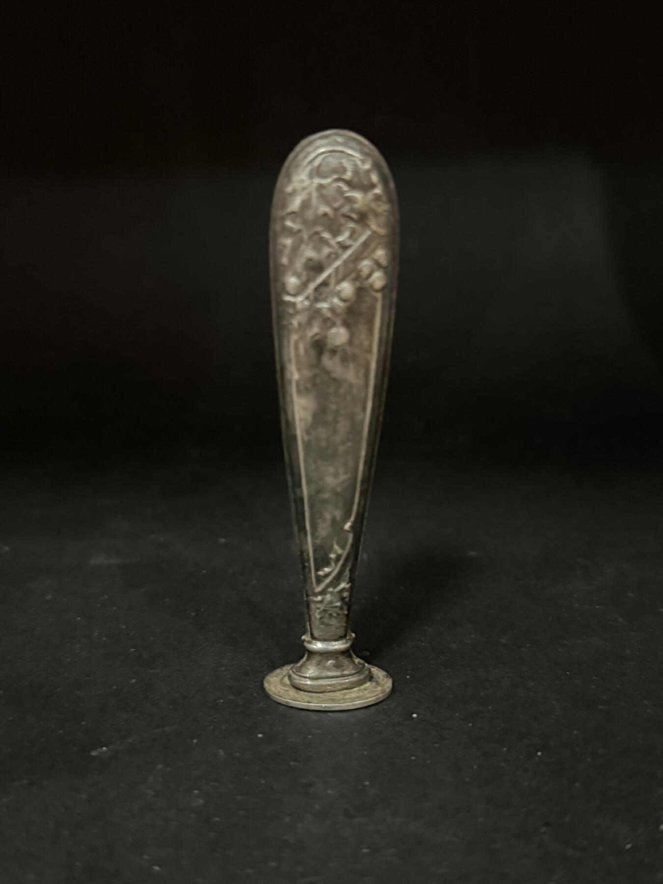 海外回流精品专场（五） 法国回流19世纪纯银火漆印章（8.5cm，18.1g，有银标）