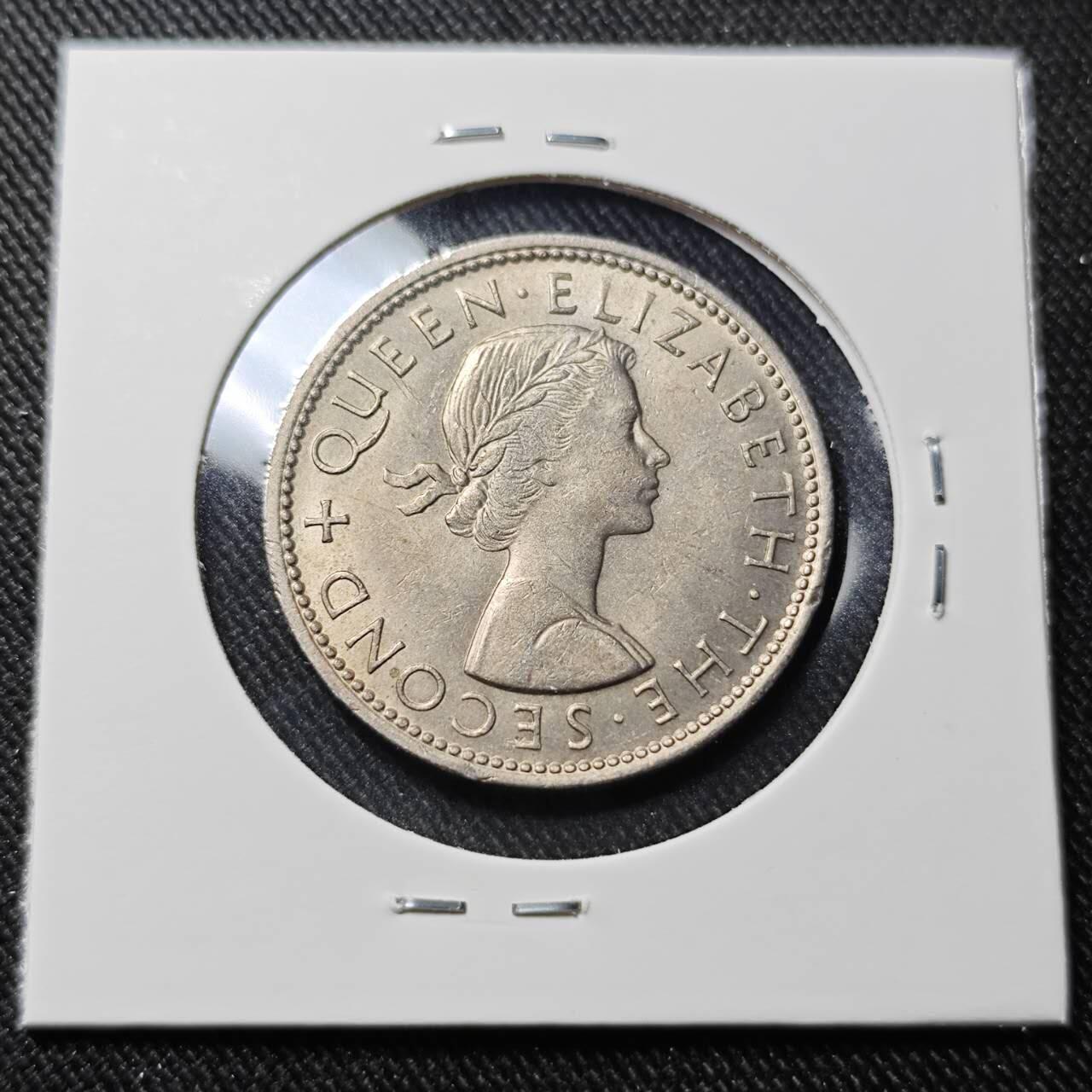 KK钱币收藏小铺   套币 批量/好品散币专场 2月预留时间 周末发货  1964新西兰1先令 好品