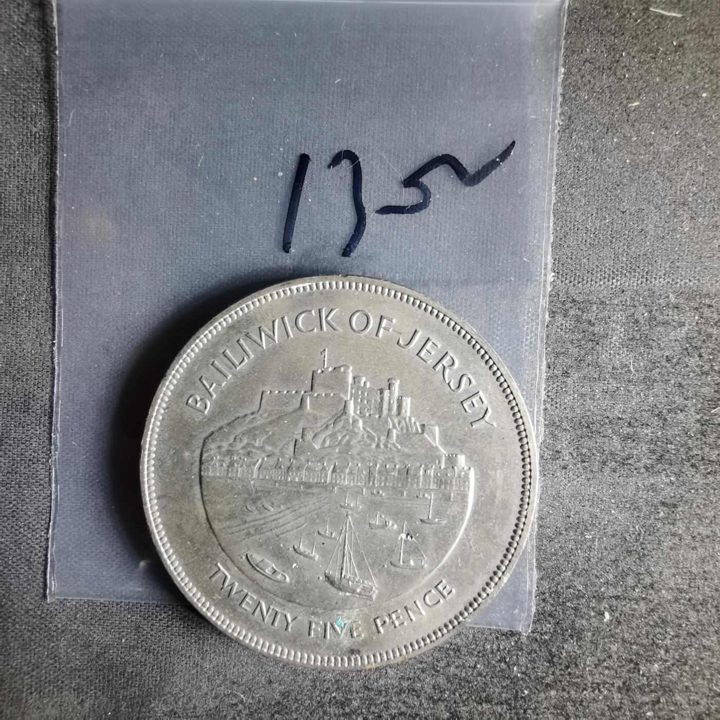 沼泽如烟--第1013场 泽西1977年25便士纪念币