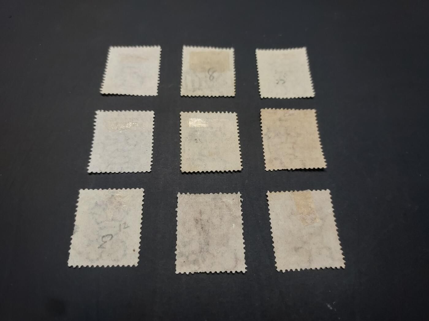 博彦收藏   3月11日 8点邮票专场 全场包邮 香港 维多利亚 CC水印旧票一组 个别有薄  大部分上品