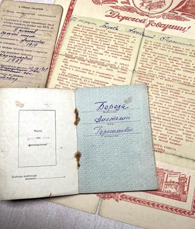 大猫徽章拍卖 第289期 苏联红星二卫双勇敢套 档案