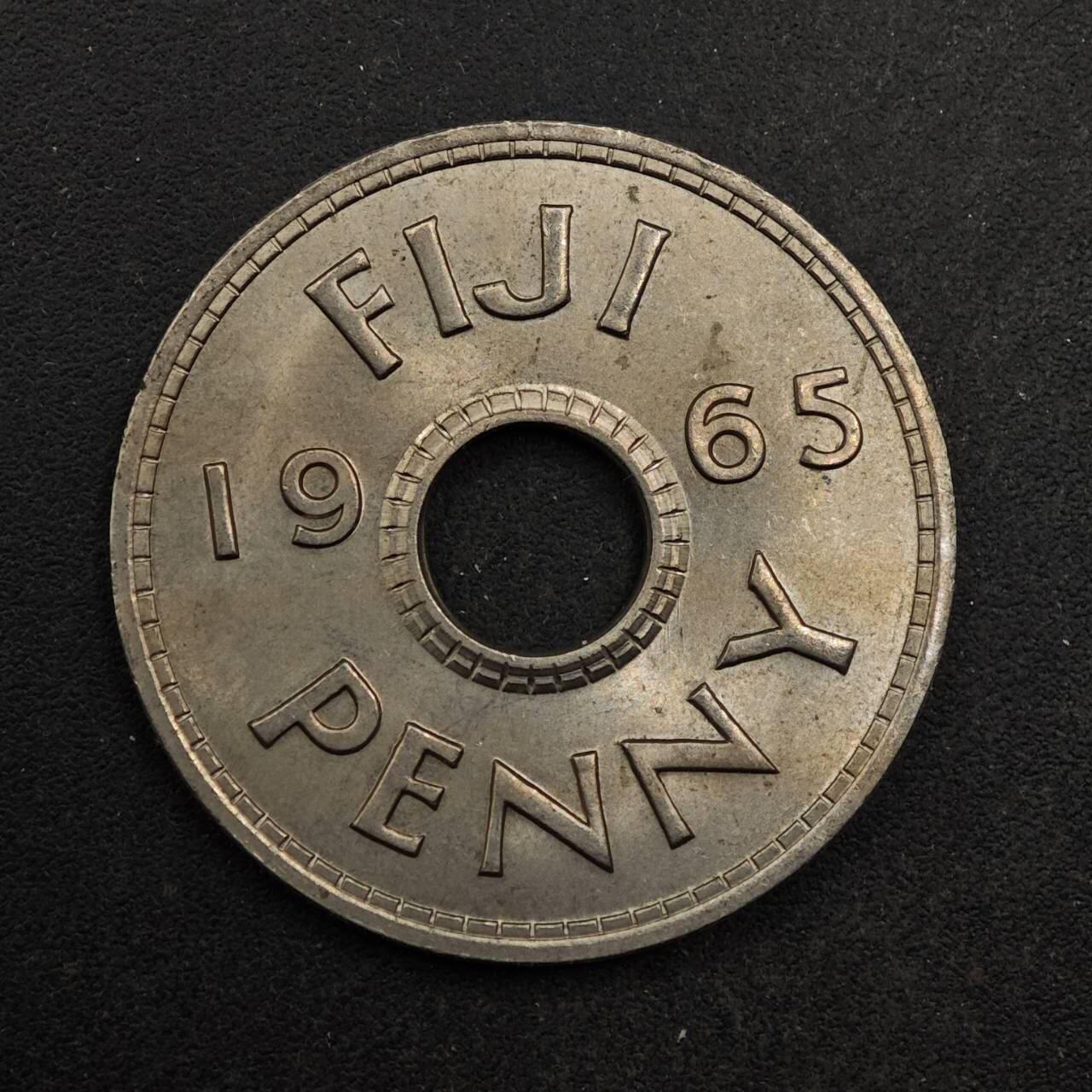 【淘币小摊】实时拍第八百七十六拍   散币场    每周一统一发货 斐济1965年1便士镍币