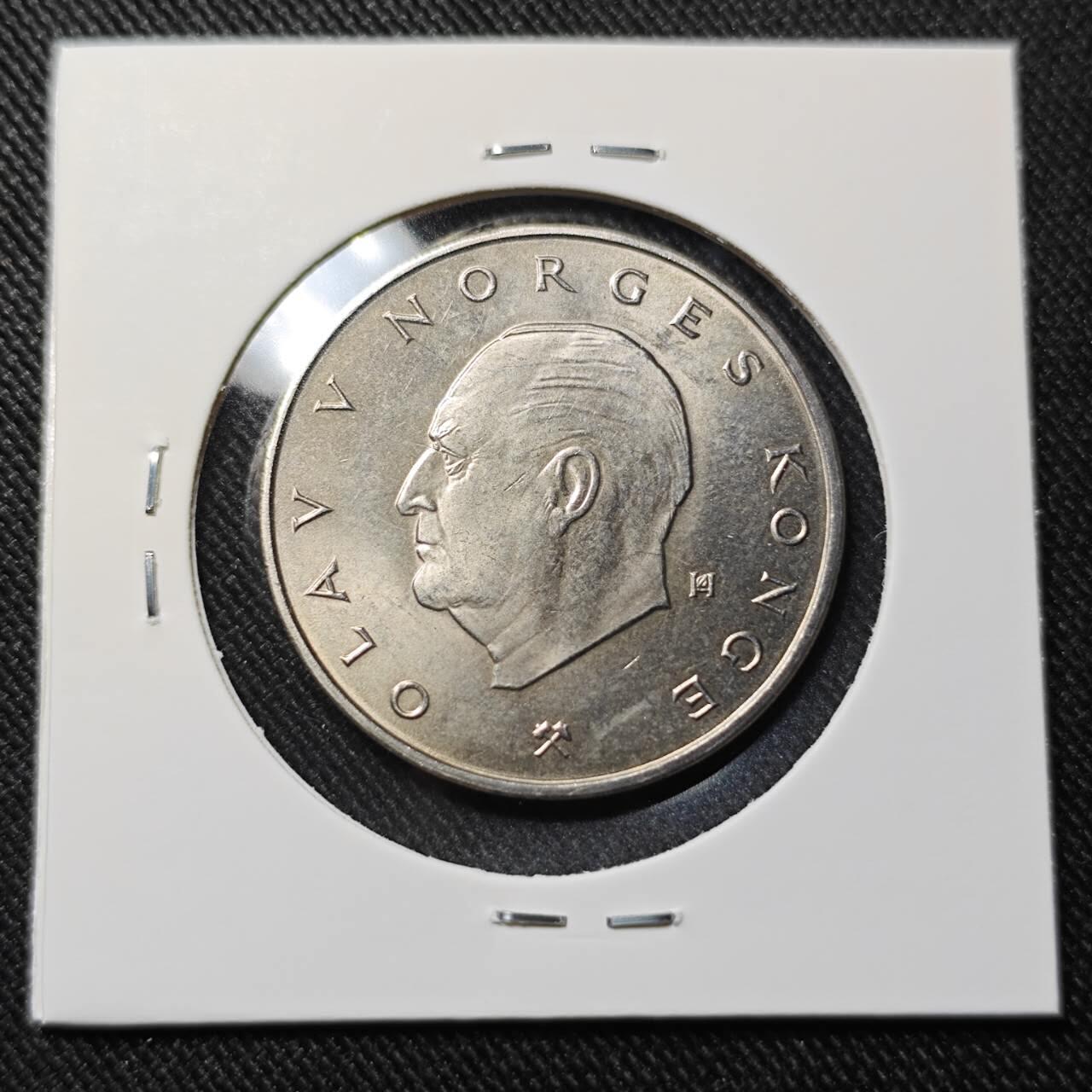 KK钱币收藏小铺   套币 批量/好品散币专场 2月预留时间 周末发货  1977挪威5克朗 拆卷品