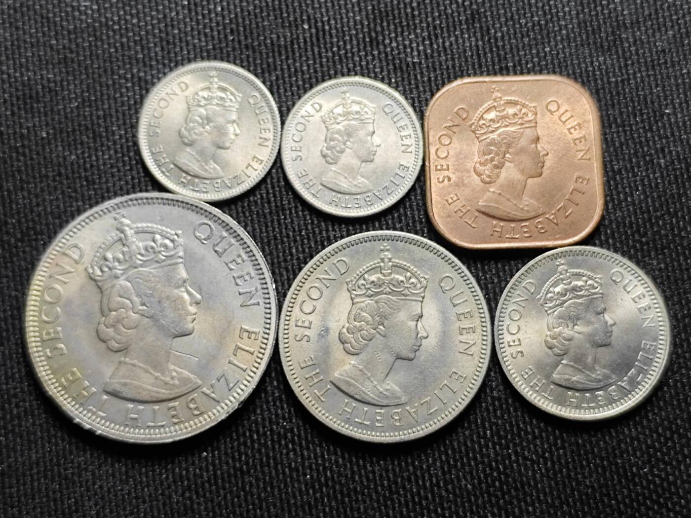 KK钱币收藏小铺   套币 批量/好品散币专场 2月预留时间 周末发货  1961马来亚大小面值清年一套 好品